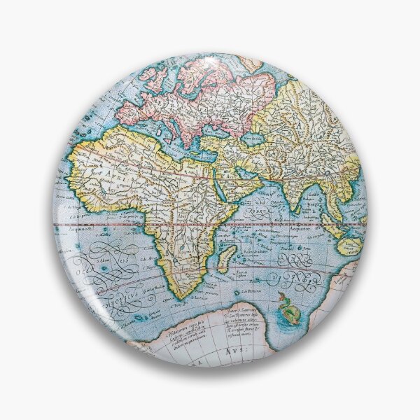 Item preview, World Map Print by Gerhard Mercator, 1637. designed and sold by vintagemapstore.