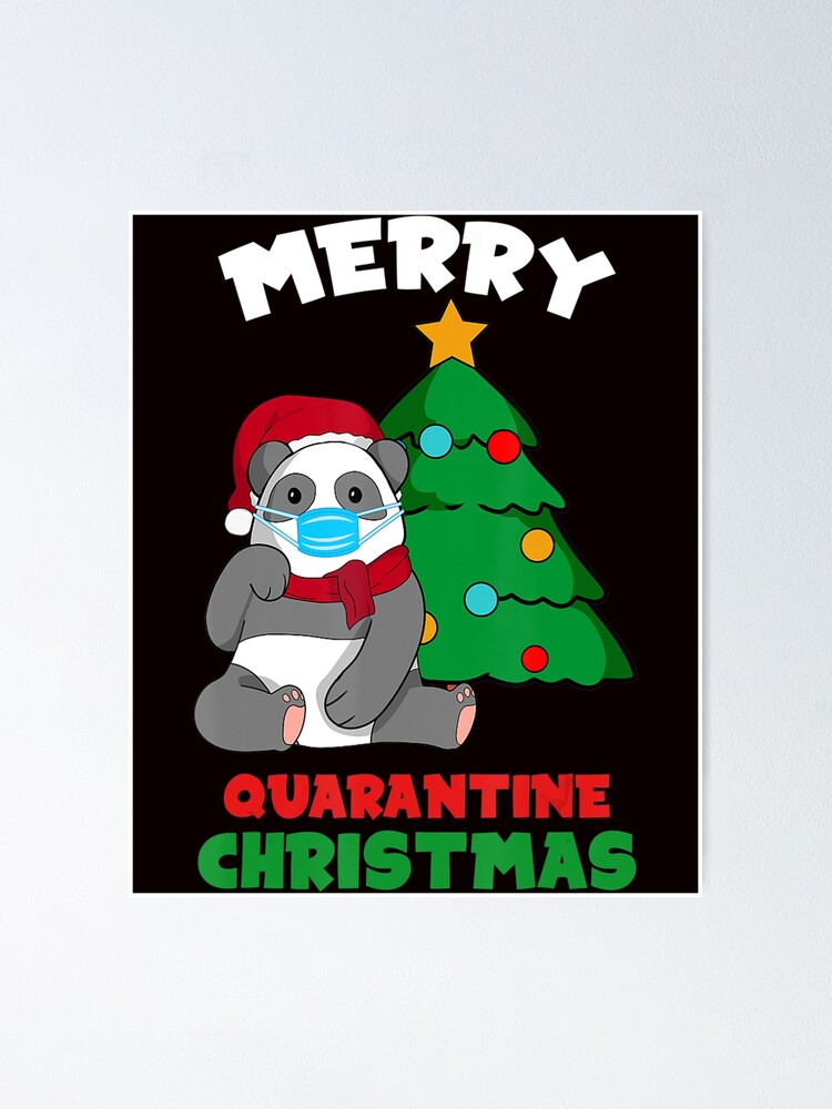 Poster for Sale avec l'œuvre « Panda de Noël T-shirt Père Noël
