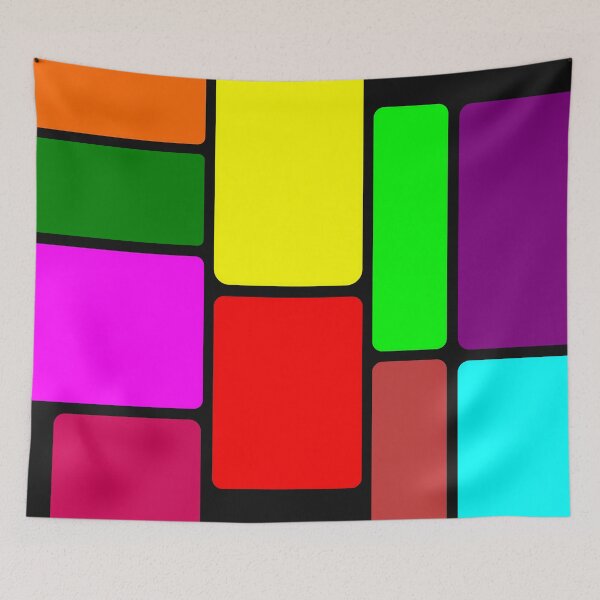 Item preview, Colorful geometric pattern with black background designed and sold by Md Rashid  Hasan.