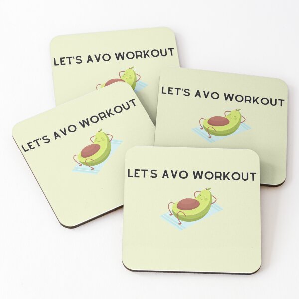 Item preview, Let's Avo Workout - Crunches designed and sold by rgsblo.