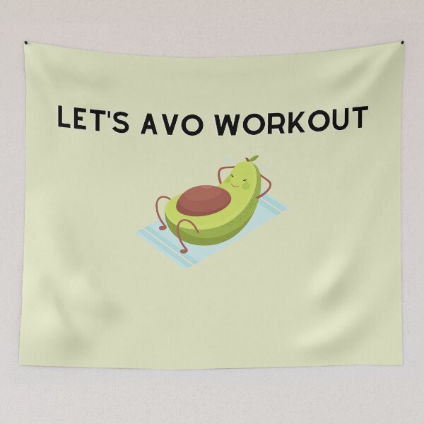 Item preview, Let's Avo Workout - Crunches designed and sold by rgsblo.