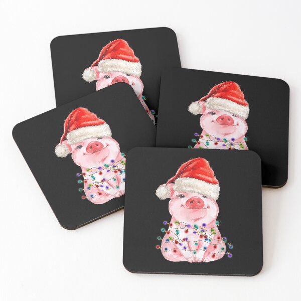 Item preview, Santa Cute Pig Christmas Lights Pig Lover designed and sold by danieljames11.