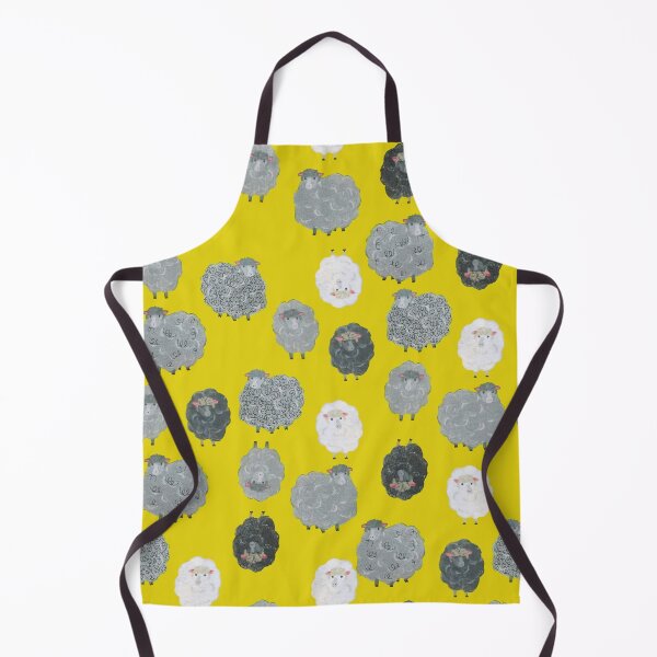 Item preview, Sheep On Lemon Green designed and sold by Mnightsa.