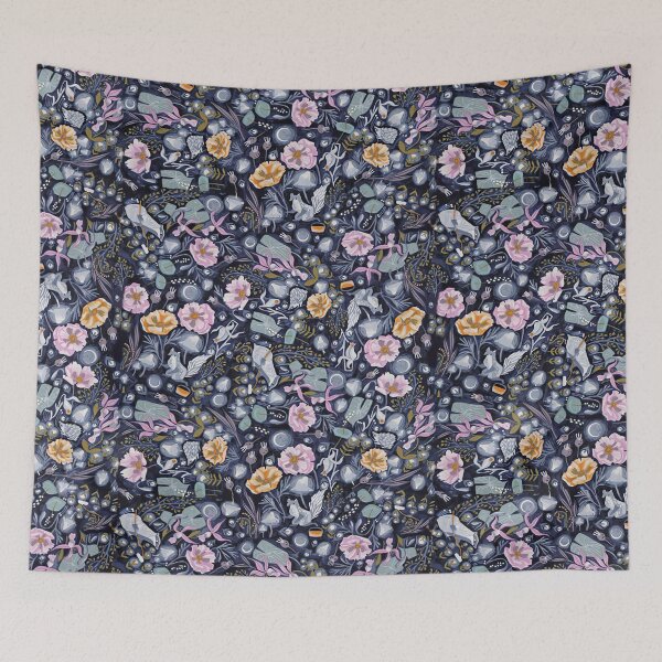 Item preview, Squirrel Hedgehog Floral  designed and sold by Mnightsa.