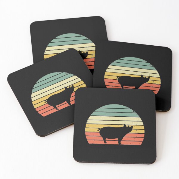 Item preview, Vintage Pig Retro Sunset- Pig Lover designed and sold by danieljames11.