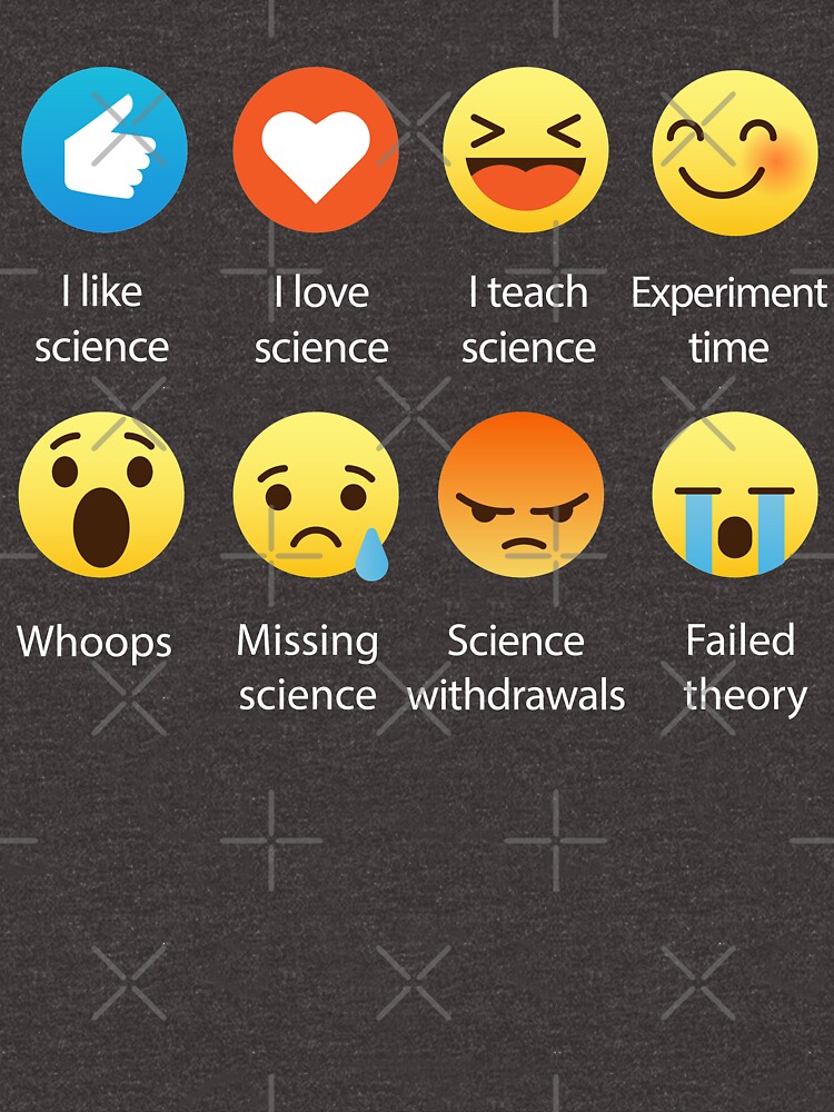 "I Love Science Emoji Emoticon Graphic Tee For Scientists Funny " T