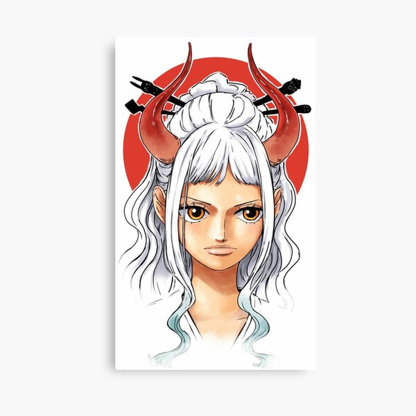 Vector pixel art anime girl canvas prints for the wall • canvas prints red,  monster, horn