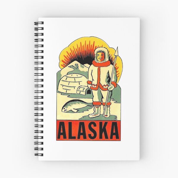 Item preview, Alaska Inuit State Vintage Travel Decal designed and sold by hilda74.