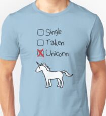 Single? Genommen? Einhorn! Slim Fit T-Shirt