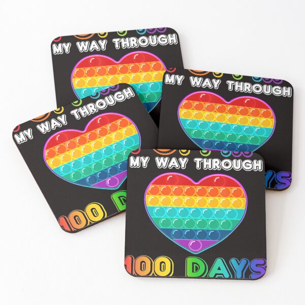Item preview, Poppin' My Way Through 100 Days Of School Heart Pop It designed and sold by JodyBoling.
