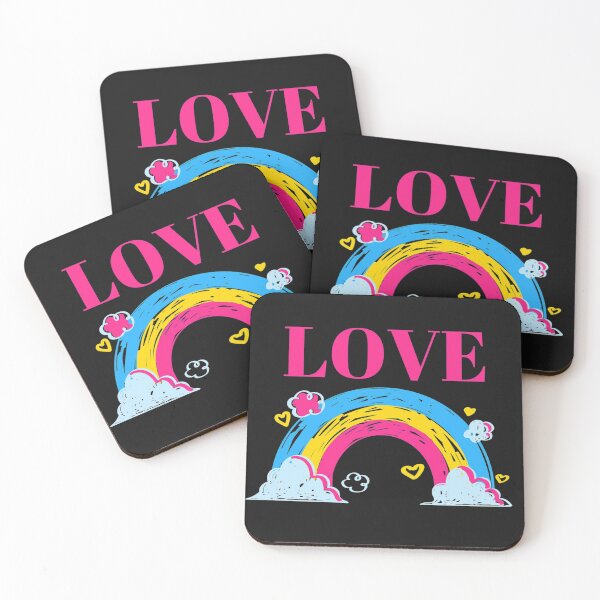 Item preview, Pansexual Rainbow-Pansexual hearts-Pansexual Colorful pattern designed and sold by Spiritualish.