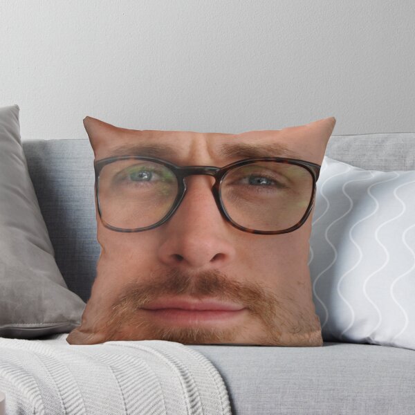 Item preview, Ryan Gosling Face Throw Pillow designed and sold by Shappie112.