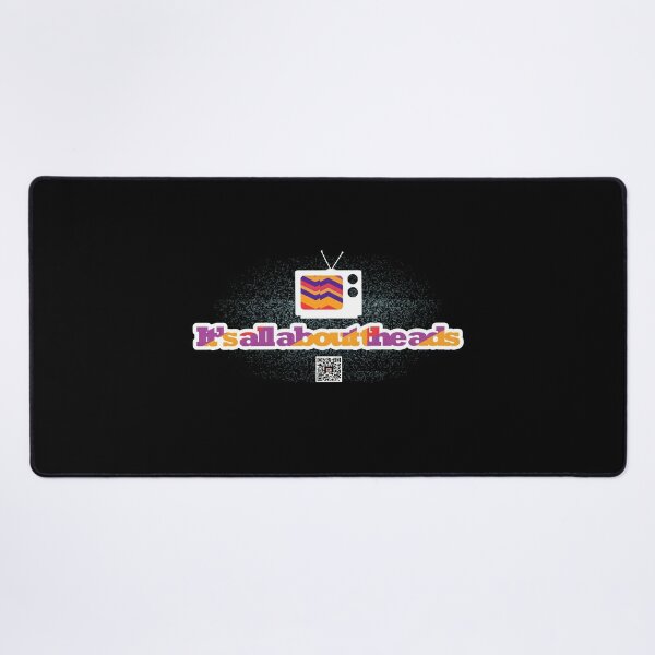 Retro Logo - It's all about the ads Desk Mat