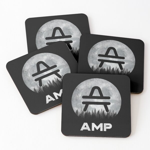Item preview, Vintage AMP Coin To The Moon Crypto Token Cryptocurrency Blockchain Wallet HODL designed and sold by AdamRoberts90.