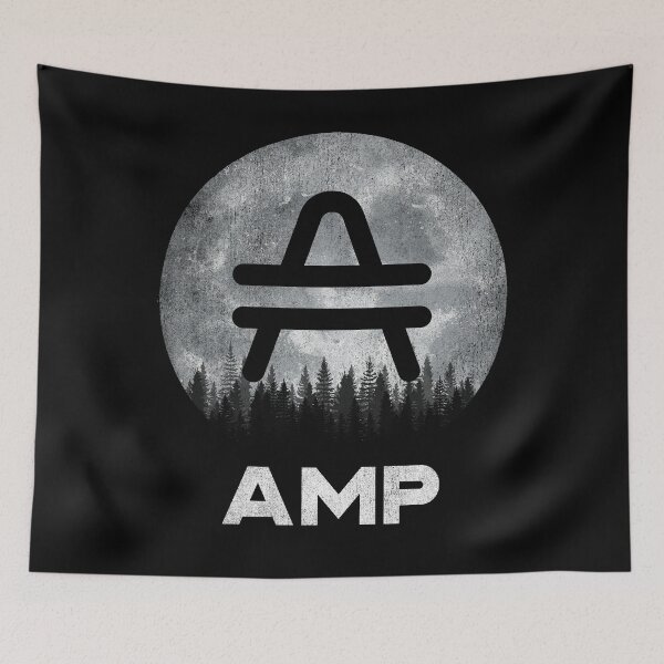 Item preview, Vintage AMP Coin To The Moon Crypto Token Cryptocurrency Blockchain Wallet HODL designed and sold by AdamRoberts90.