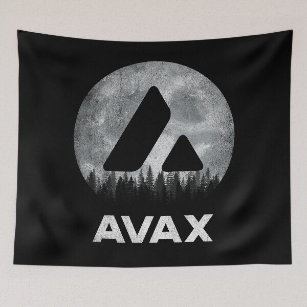 Item preview, Vintage Valentine Avalanche AVAX Coin To The Moon Crypto Token Cryptocurrency Blockchain Wallet HODL designed and sold by AdamRoberts90.