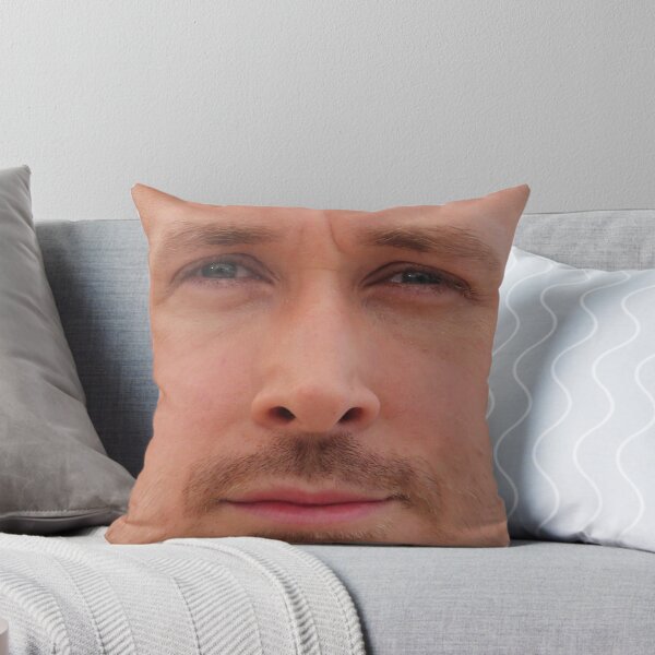 Item preview, Ryan Gosling Face Throw Pillow II designed and sold by Shappie112.