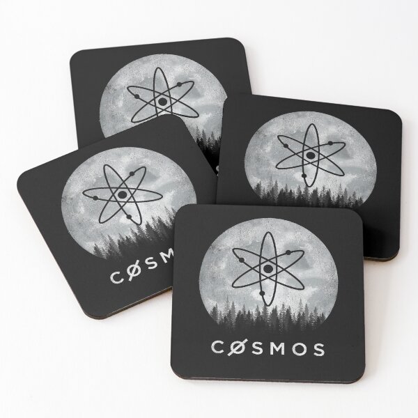 Item preview, Vintage Cosmos ATOM Coin To The Moon Crypto Token Cryptocurrency Blockchain Wallet HODL designed and sold by AdamRoberts90.
