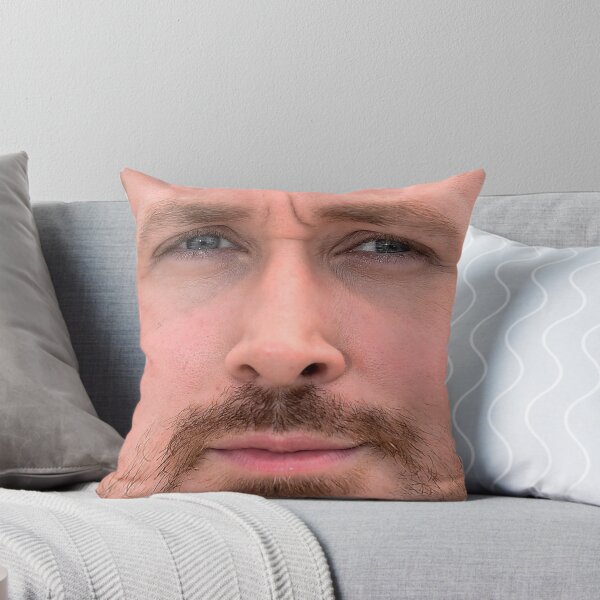 Item preview, Ryan Gosling Face Throw Pillow III designed and sold by Shappie112.