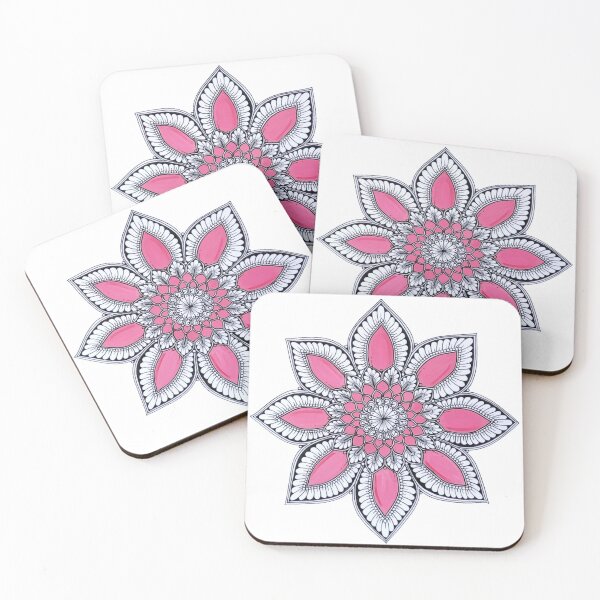 Item preview, Pink Floral Mandala designed and sold by artesiaKT.