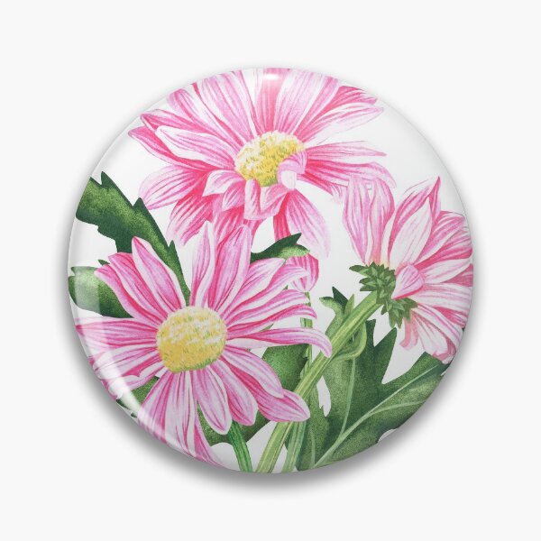 Item preview, Copy of Pink chrysanthemum. Watercolor drawing.  designed and sold by Trilisti.