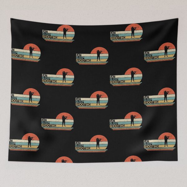Item preview, Retro vintage Eat sleep Shooting designed and sold by SweetPea49.