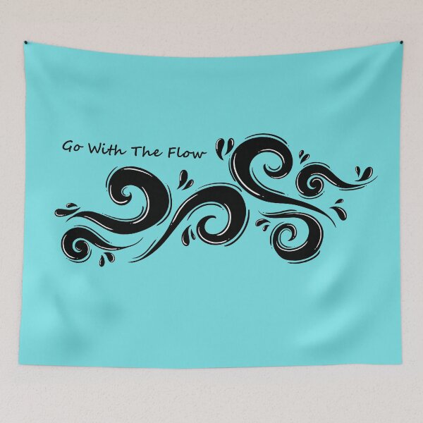 Item preview, Sea Waves (Go With The Flow) designed and sold by Cosmodoody.