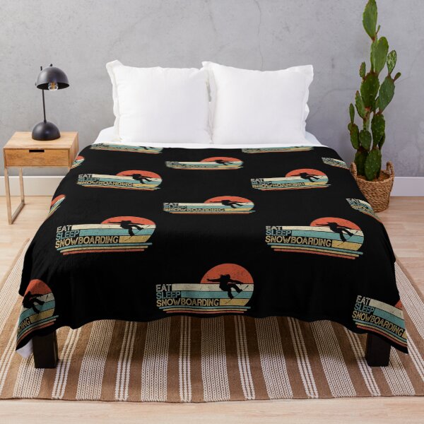 Item preview, Retro vintage Eat sleep Snowboarding designed and sold by SweetPea49.