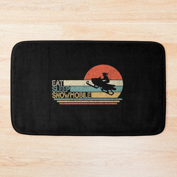Item preview, Retro vintage Eat sleep Snowmobile designed and sold by SweetPea49.