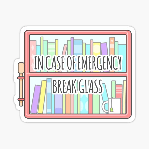 Emergency Bookshelf Sticker