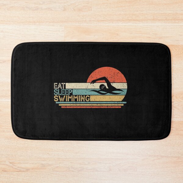 Item preview, Retro vintage Eat sleep Swimming designed and sold by SweetPea49.