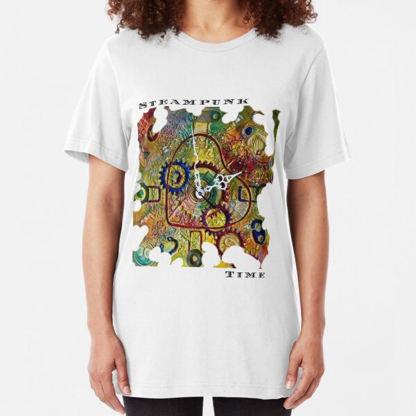 STEAMPUNK LOVE - STEAMPUNK TIME Slim Fit T-Shirt