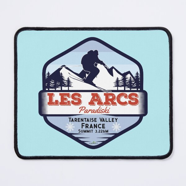 Item preview, Les Arcs Ski France Skiing Alps Sticker T-Shirt 02 designed and sold by OuterShellUK.