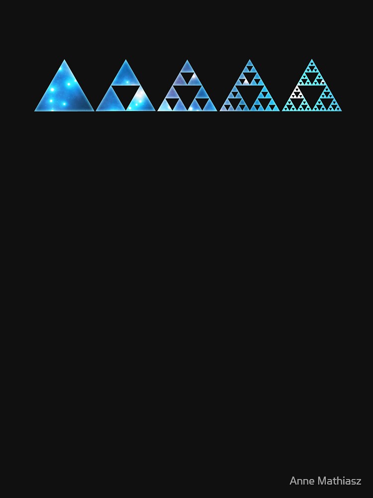 "Sierpinski, Triangle, Mathematics, Fractal, Math, Geometry" T-shirt