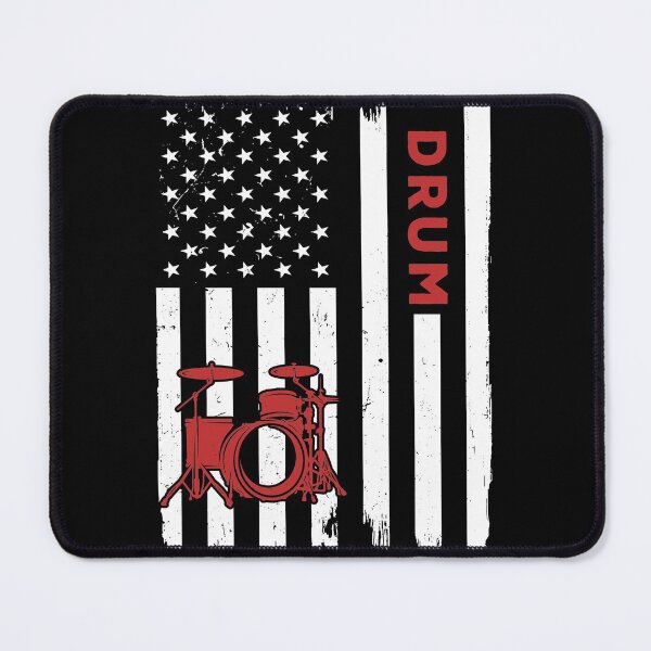 Item preview, Drum American Flag Retro designed and sold by SweetTea4U.
