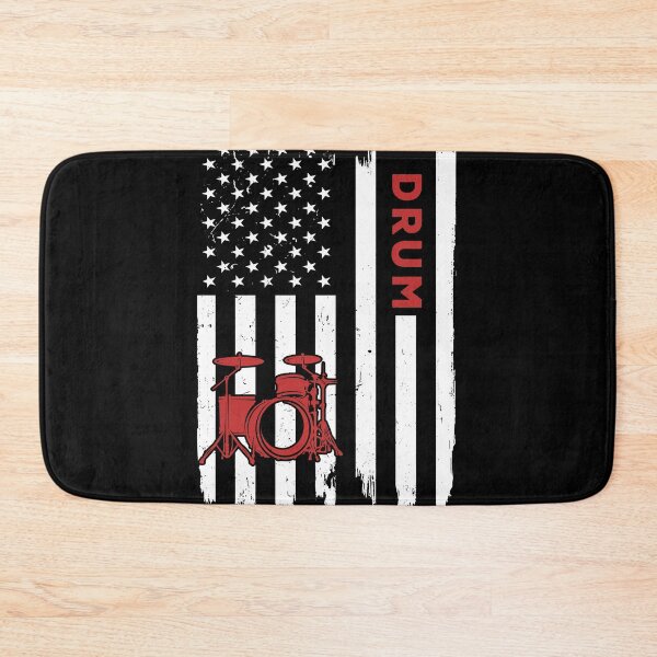Item preview, Drum American Flag Retro designed and sold by SweetTea4U.