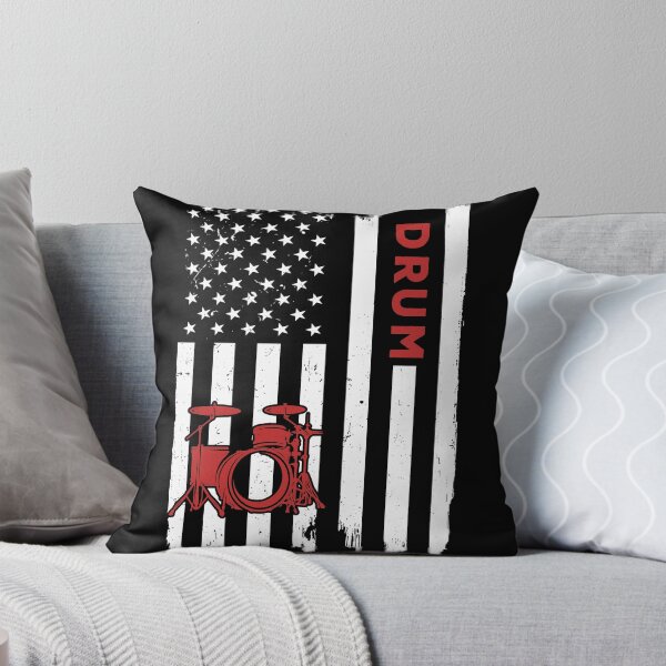 Item preview, Drum American Flag Retro designed and sold by SweetTea4U.