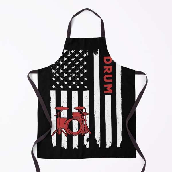 Item preview, Drum American Flag Retro designed and sold by SweetTea4U.