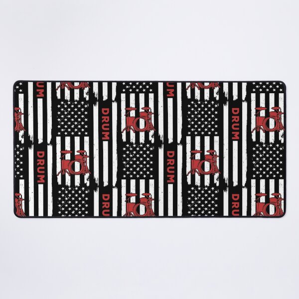Item preview, Drum American Flag Retro designed and sold by SweetTea4U.
