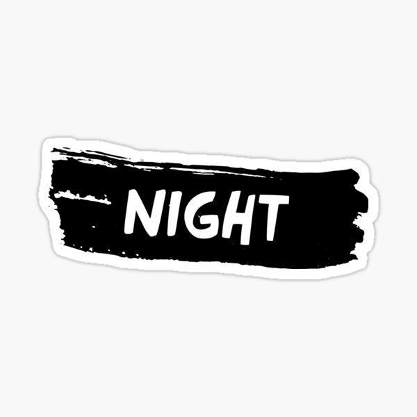 Item preview, Night Sticker designed and sold by Grafik0.