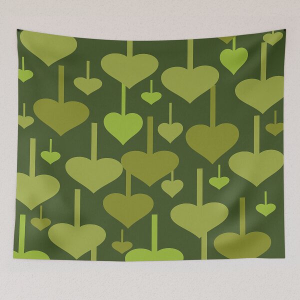 Item preview, Hanging Hearts  Pattern 02 Throw Pillow designed and sold by blueocan.