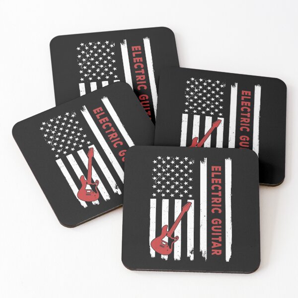 Item preview, Electric Guitar American Flag Retro designed and sold by SweetTea4U.