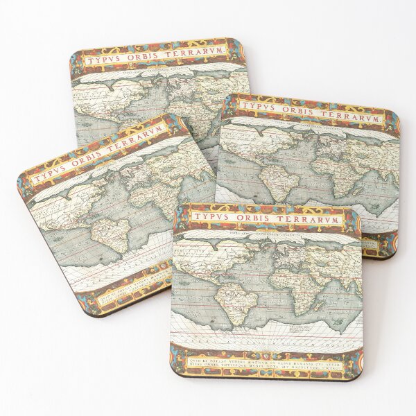 Item preview, Map Print: Typus orbis terrarum (1587–1595) by Abraham Ortelius. Original From The New York Public Library. designed and sold by vintagemapstore.