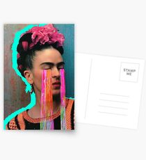 Frida with the rainbow tears Postcards