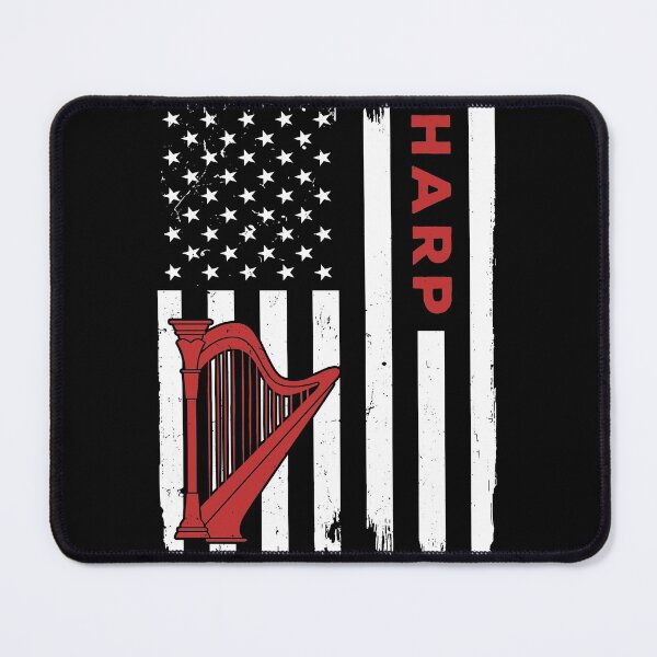 Item preview, Harp American Flag Retro designed and sold by SweetTea4U.