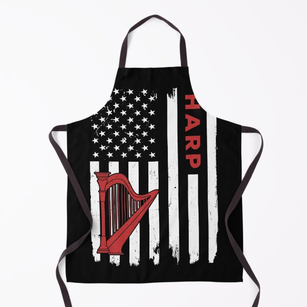 Item preview, Harp American Flag Retro designed and sold by SweetTea4U.