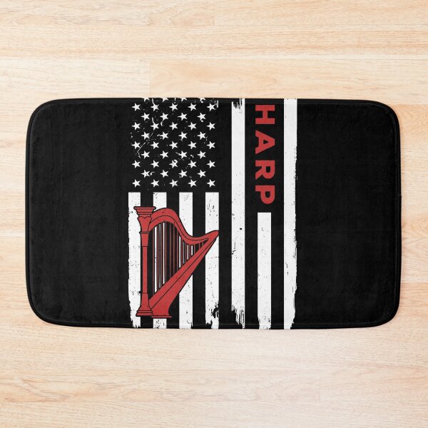 Item preview, Harp American Flag Retro designed and sold by SweetTea4U.
