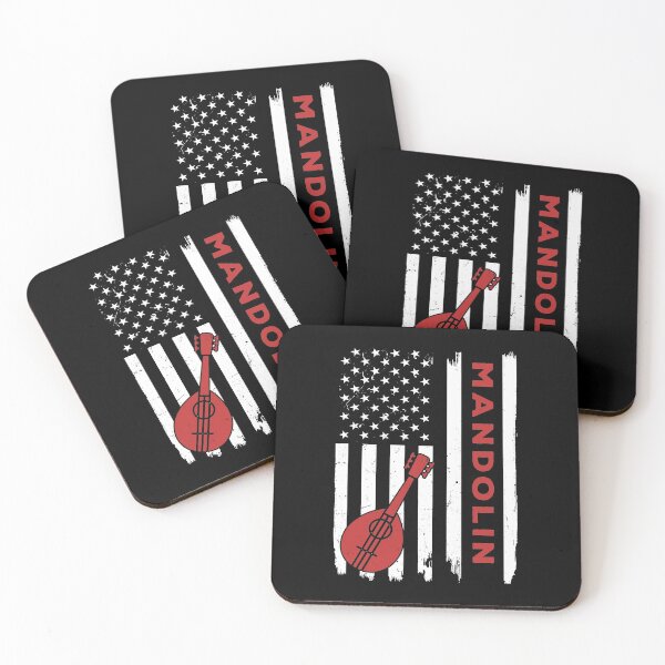 Item preview, Mandolin American Flag Retro designed and sold by SweetTea4U.