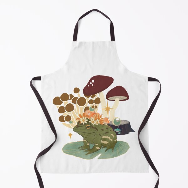 Item preview, Magical frog under mushrooms- Vintage retro anime designed and sold by Kawaiishizz.