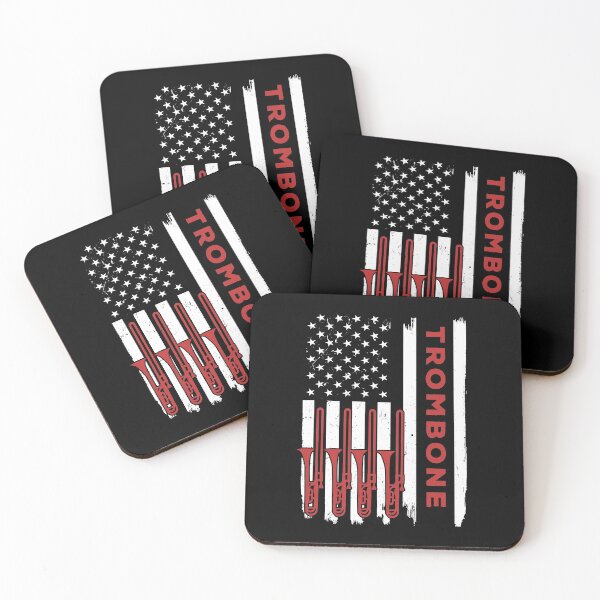 Item preview, Trombone  American Flag Retro designed and sold by SweetTea4U.